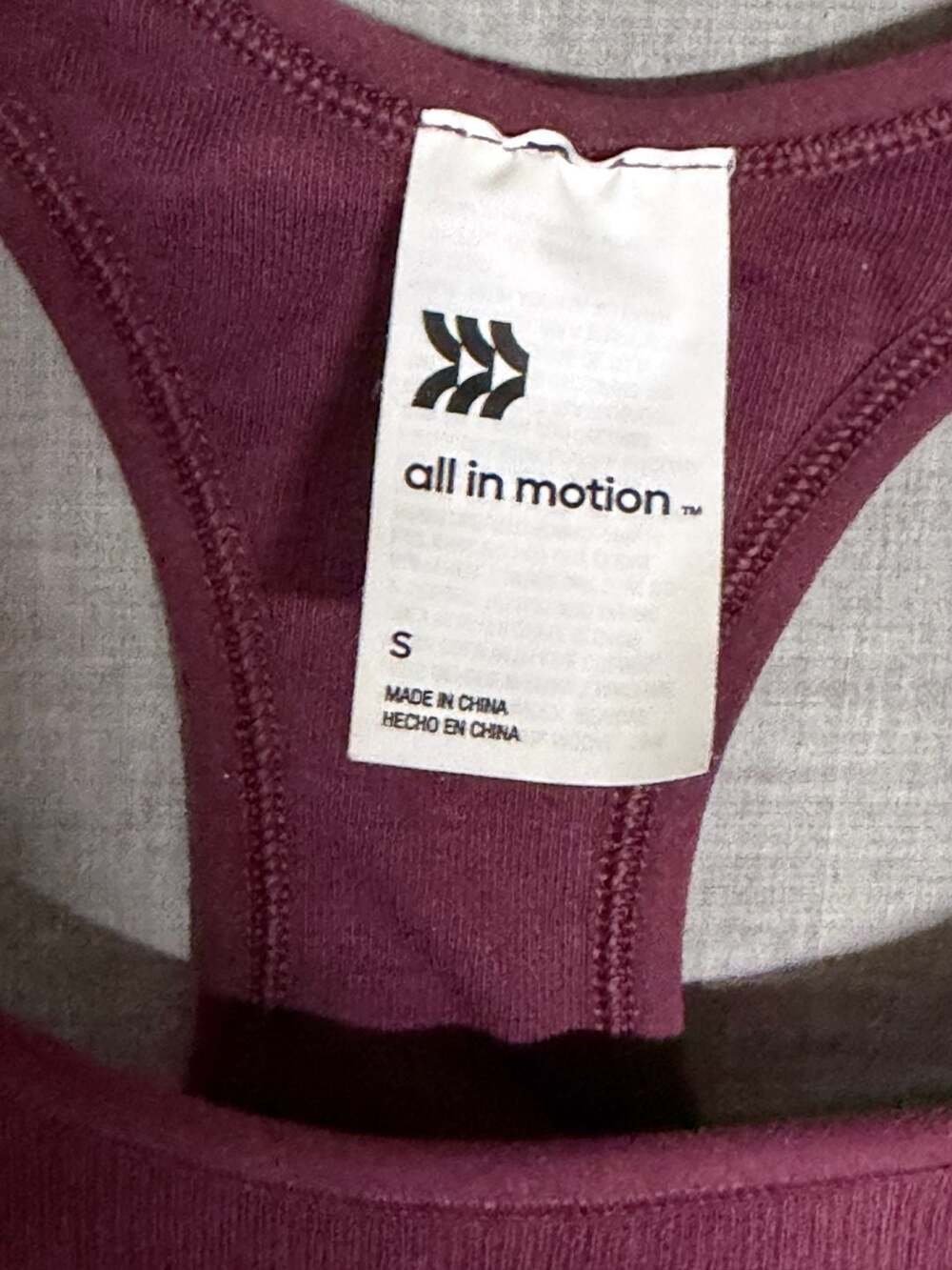 All In Motion Seamless Racerback Cropped Tank Top - Picture 3 of 4